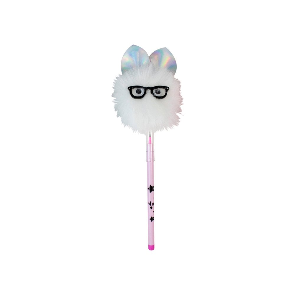 Peluş Tavşan Başlıklı Geçmeli Kalem