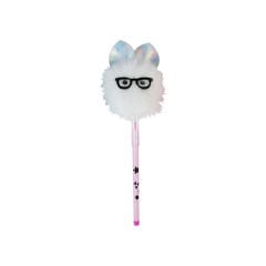 Peluş Tavşan Başlıklı Geçmeli Kalem