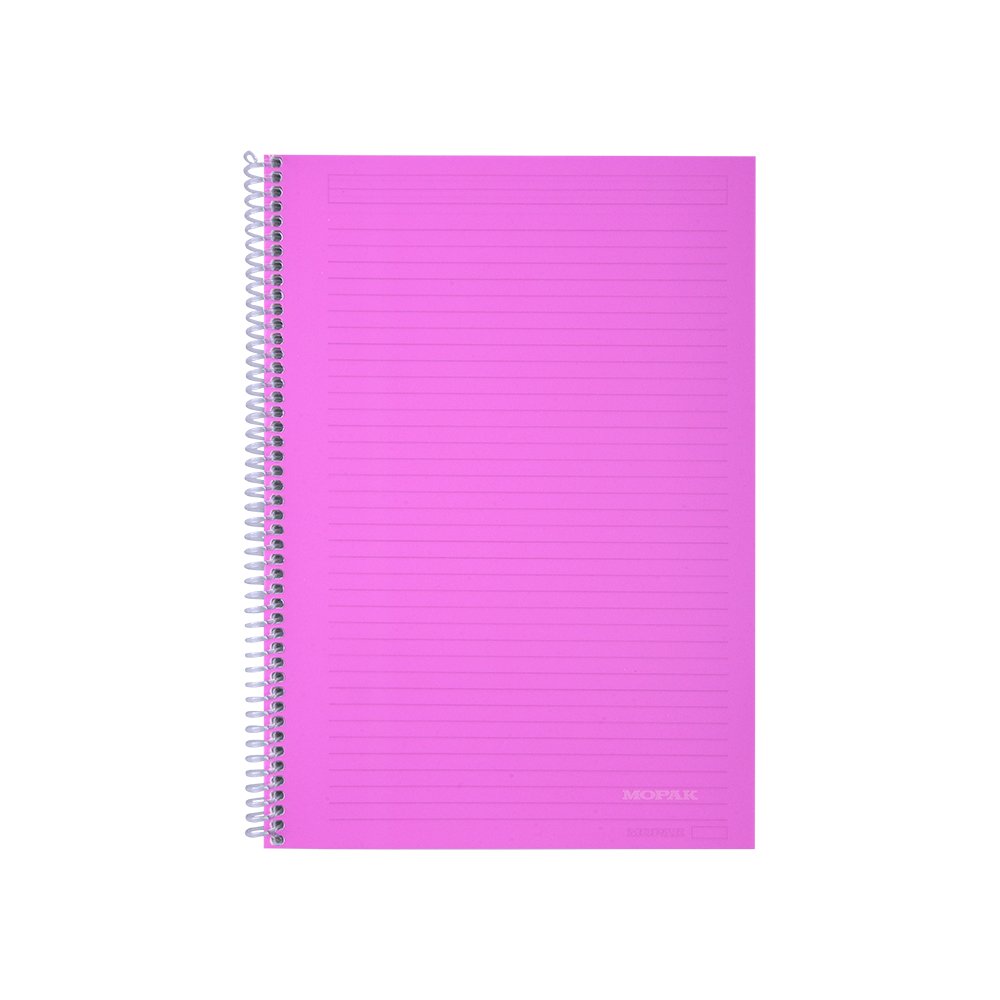 Spiralli 120 Yaprak PP Kapak A4 Çizgili Defter Pembe