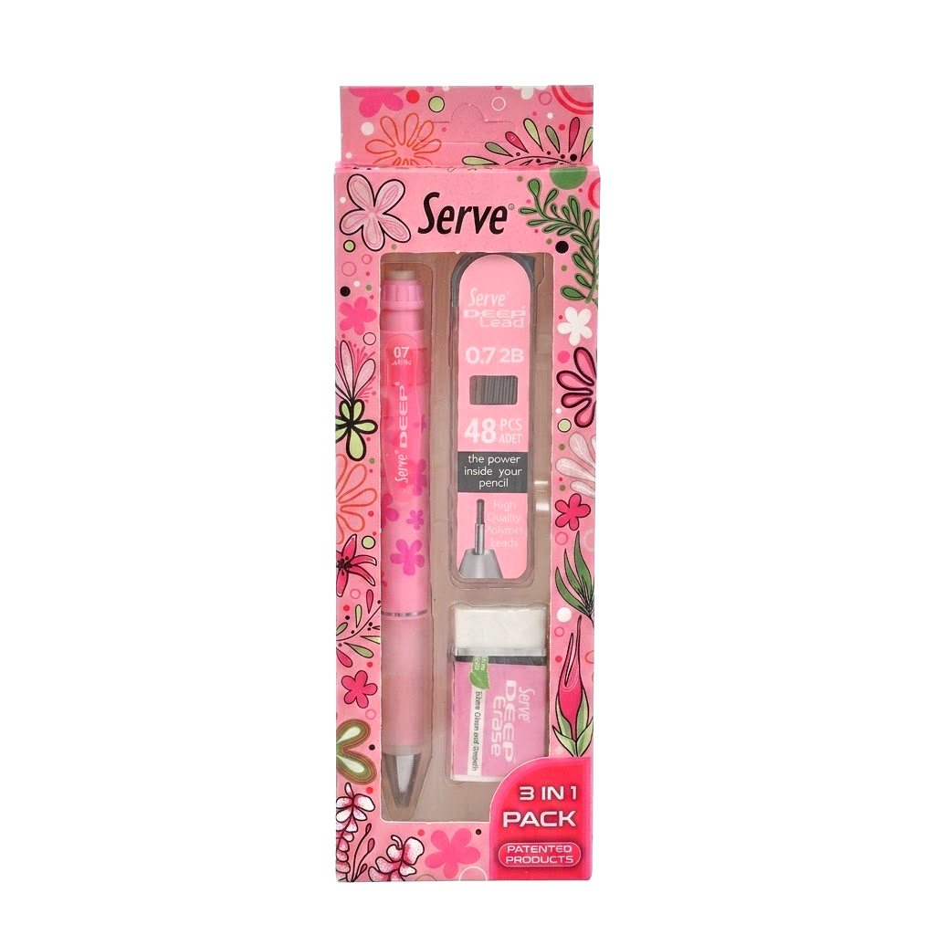 Serve Deep 3'lü Versatil Kalem Seti - 0.7 mm