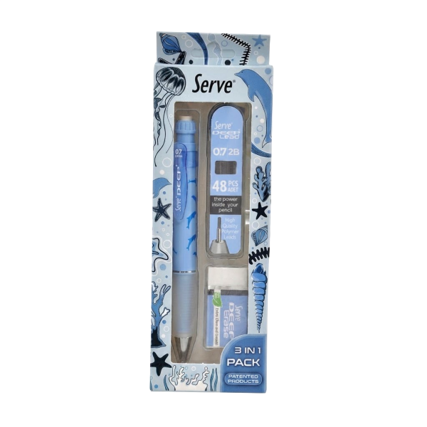 Serve Deep 3'lü Versatil Kalem Seti - 0.7 mm