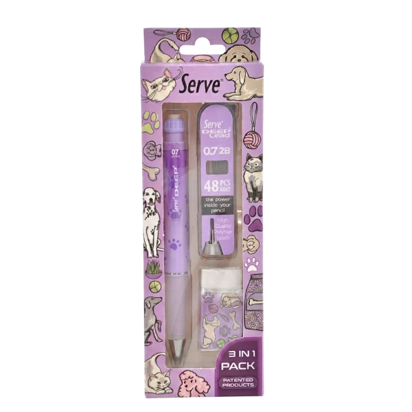 Serve Deep 3'lü Versatil Kalem Seti - 0.7 mm
