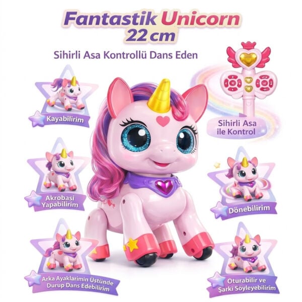 Kumandalı Unicorn Robot