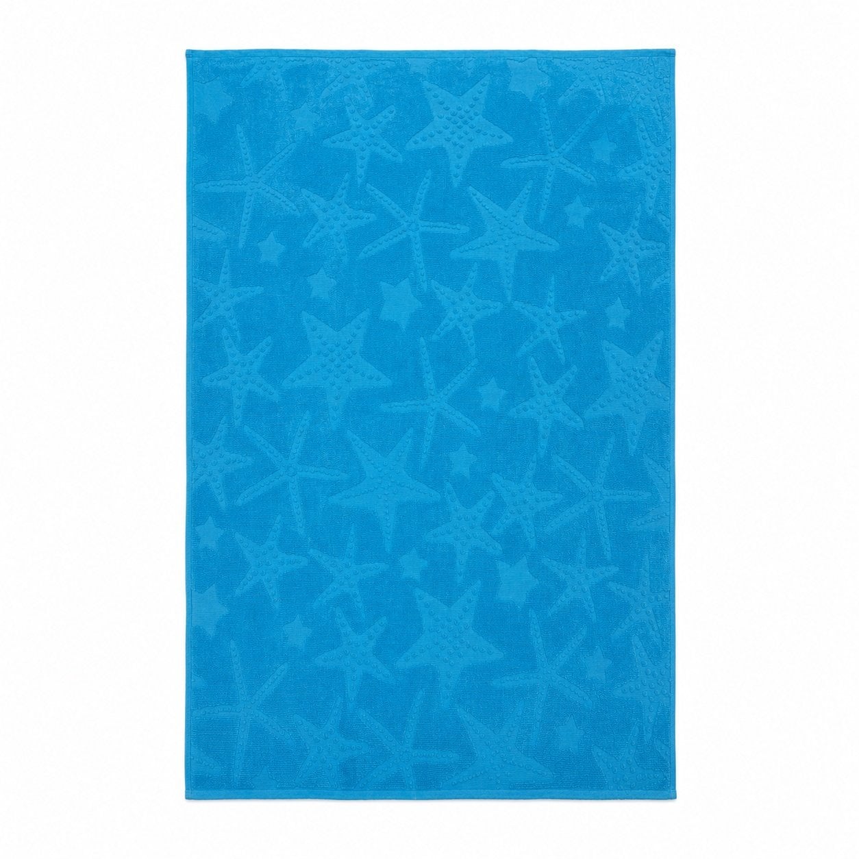 Jakarlı Plaj Havlusu - 75X150 cm Mavi