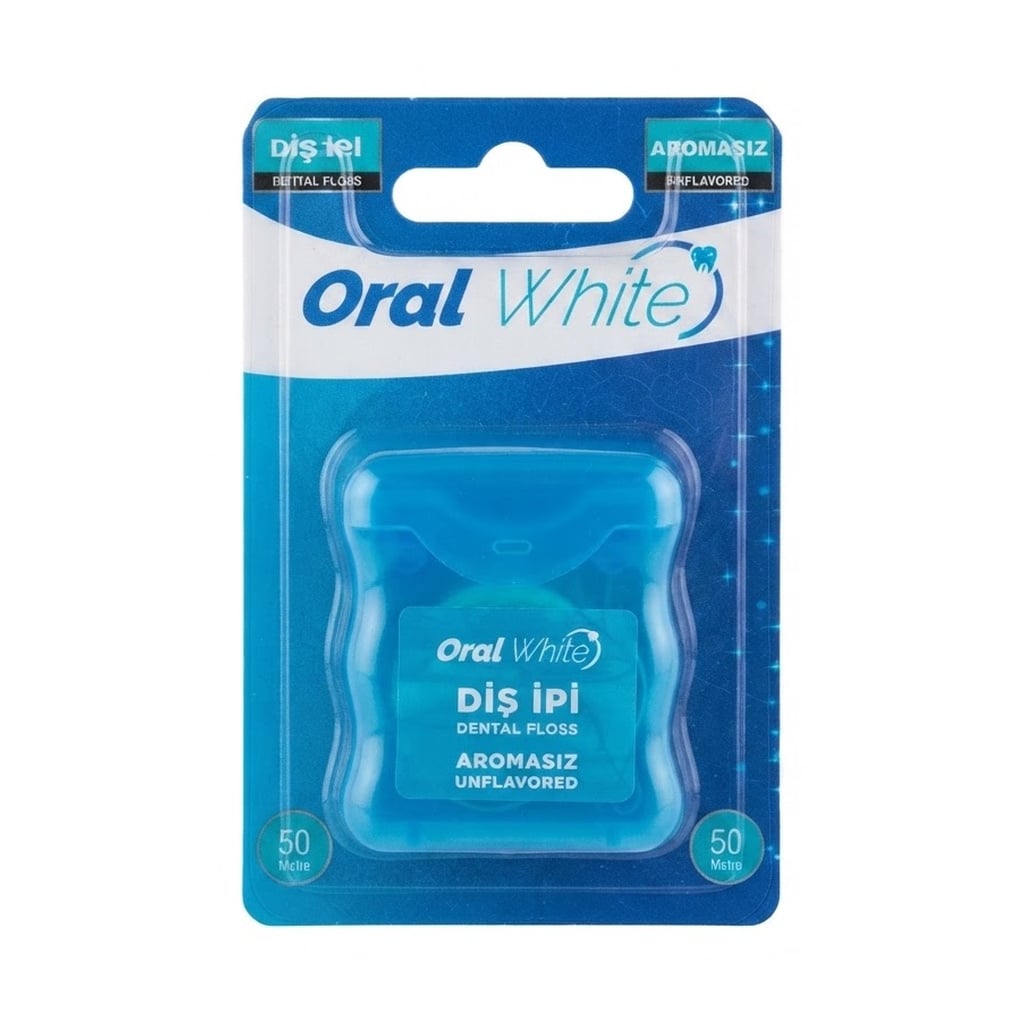 Oral White Cleaning Pro Diş İpi Sade - 50 Metre