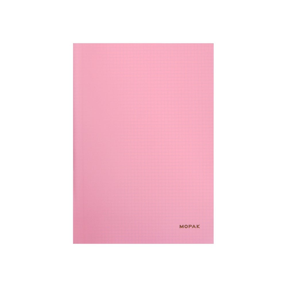 60 Yaprak PP Kapak A4 Kareli Defter Açık Pembe