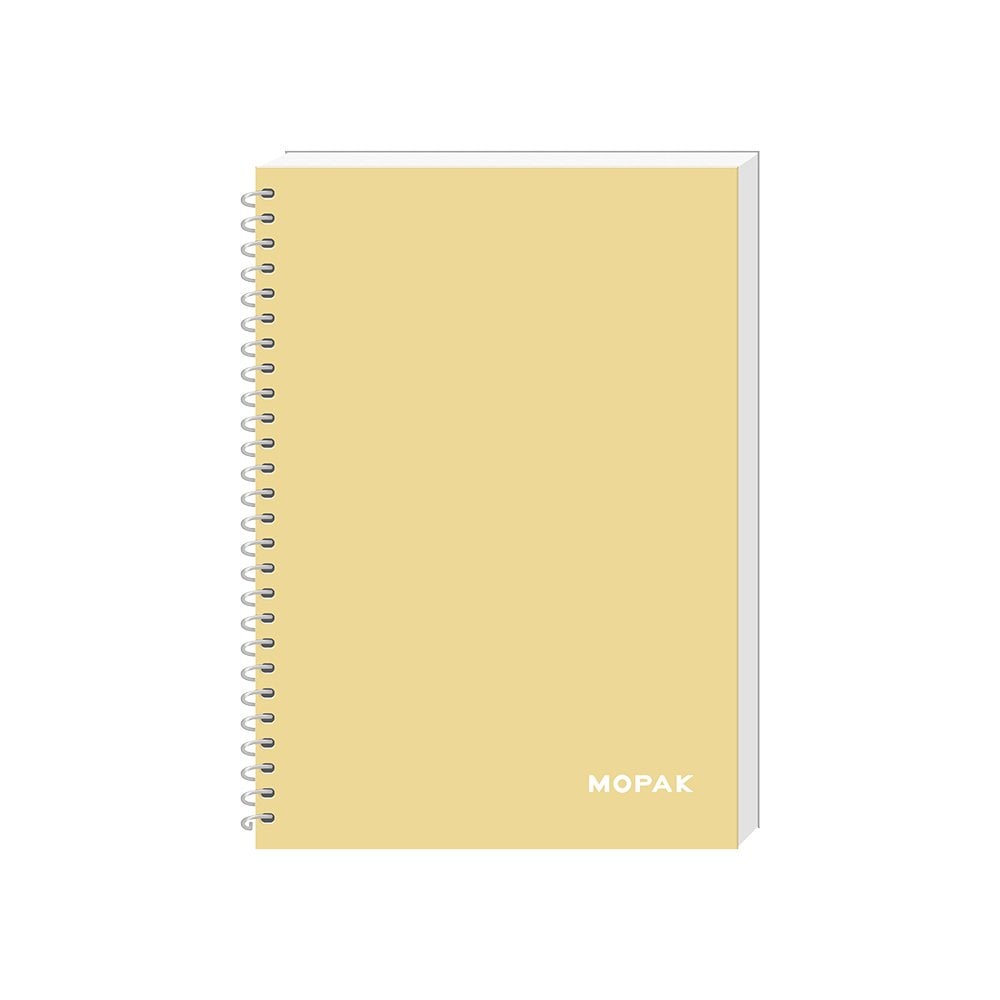 Spiralli 72 Yaprak PP Kapak A4 Kareli Defter Sarı