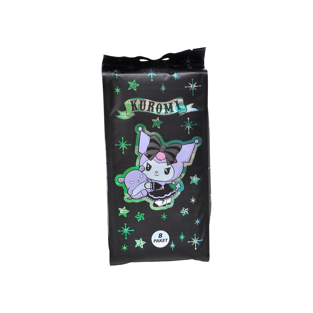 Kuromi 8'li Islak Mendil - 8 Yaprak Desen 1