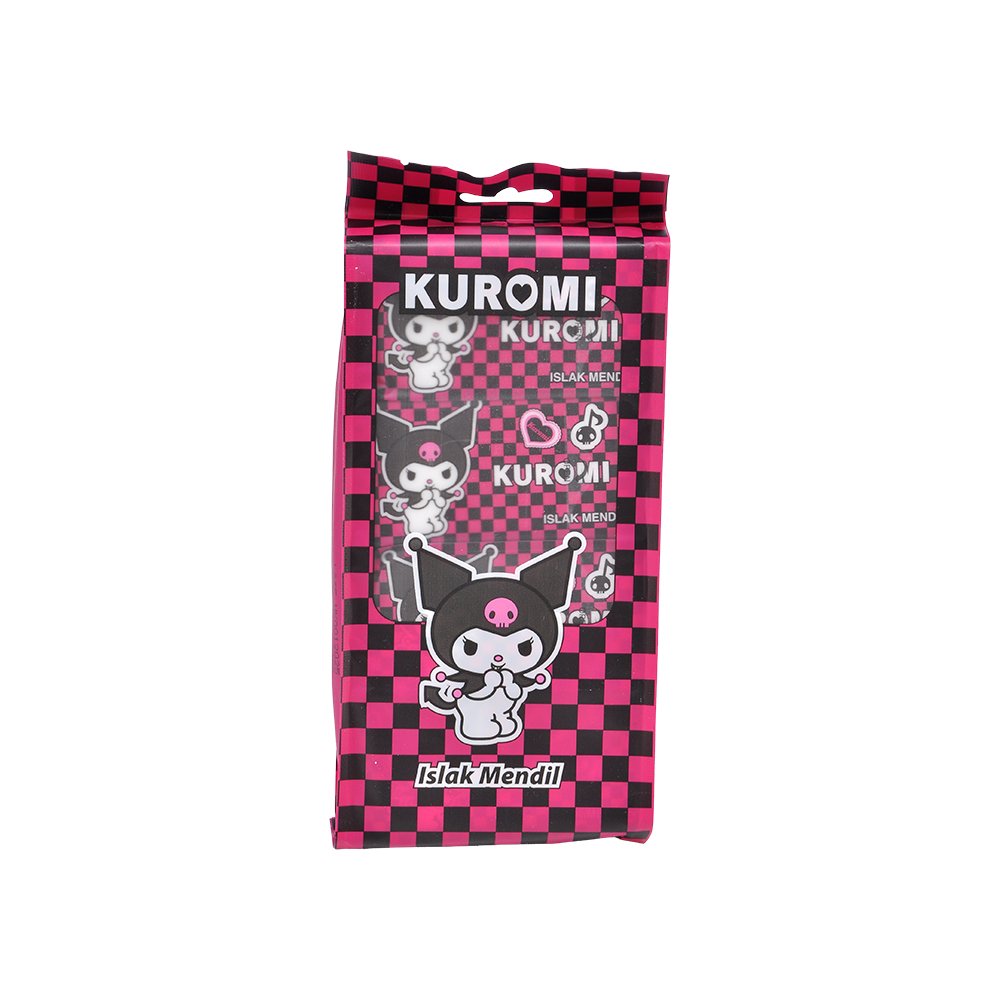 Kuromi 8'li Islak Mendil - 8 Yaprak Desen 3