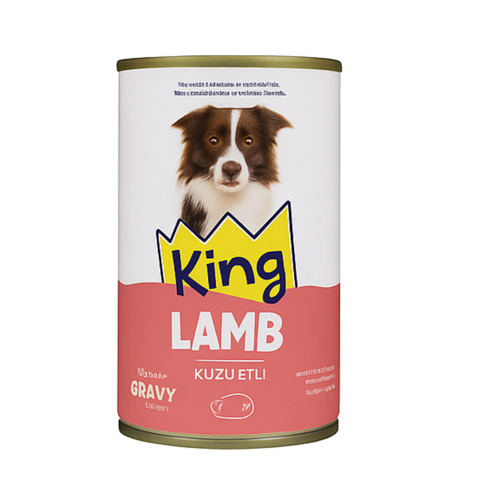 Yetişkin Köpek Kuzu Etli Konserve Mama - 400 gr - King