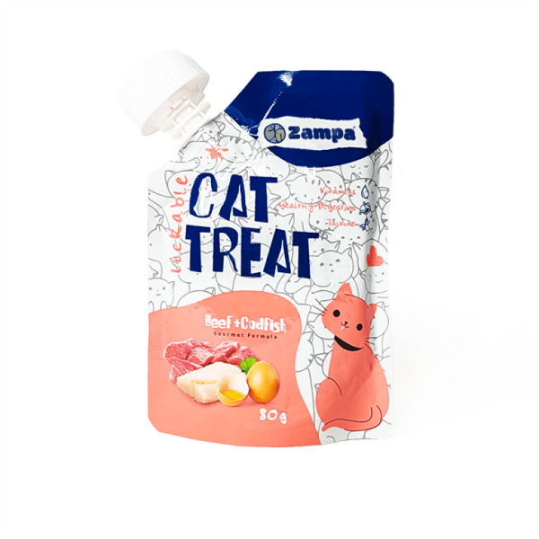 Kedi Ödül Maması Et ve Balık Aromalı Puding - 80 gr - Zampa