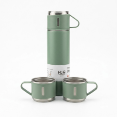 3 Fincanlı Çelik Termos - 0,5 L