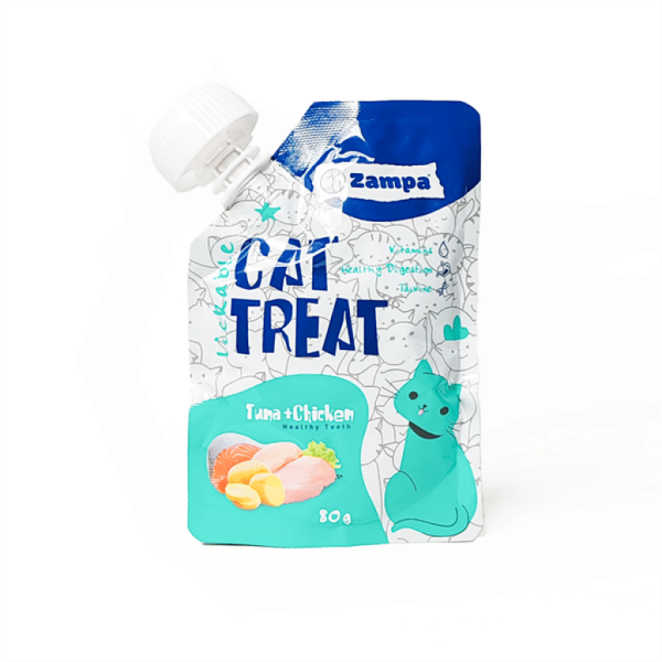 Kedi Ödül Maması Tuna ve Tavuk Aromalı Puding - 80 gr - Zampa