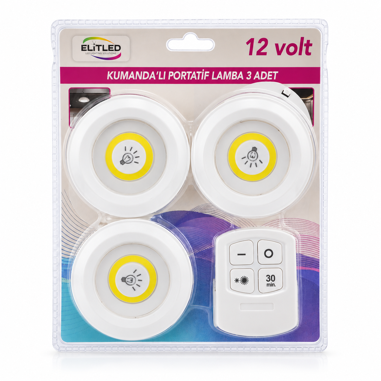 3'lü Kumandalı Spot Led