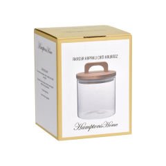 Akasya Kapaklı Cam Kavanoz - 600 ml