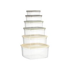 Easy Box 6'lı Kare Saklama Kabı