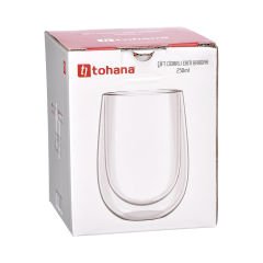 Çift Cidarlı Cam Bardak - 250 ml