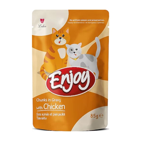 Tavuklu Yetişkin Kedi Maması - 85 gr - Enjoy