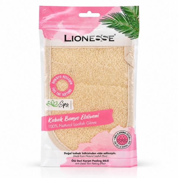 Lionesse Spa Sisale Banyo Eldiven Kesesi