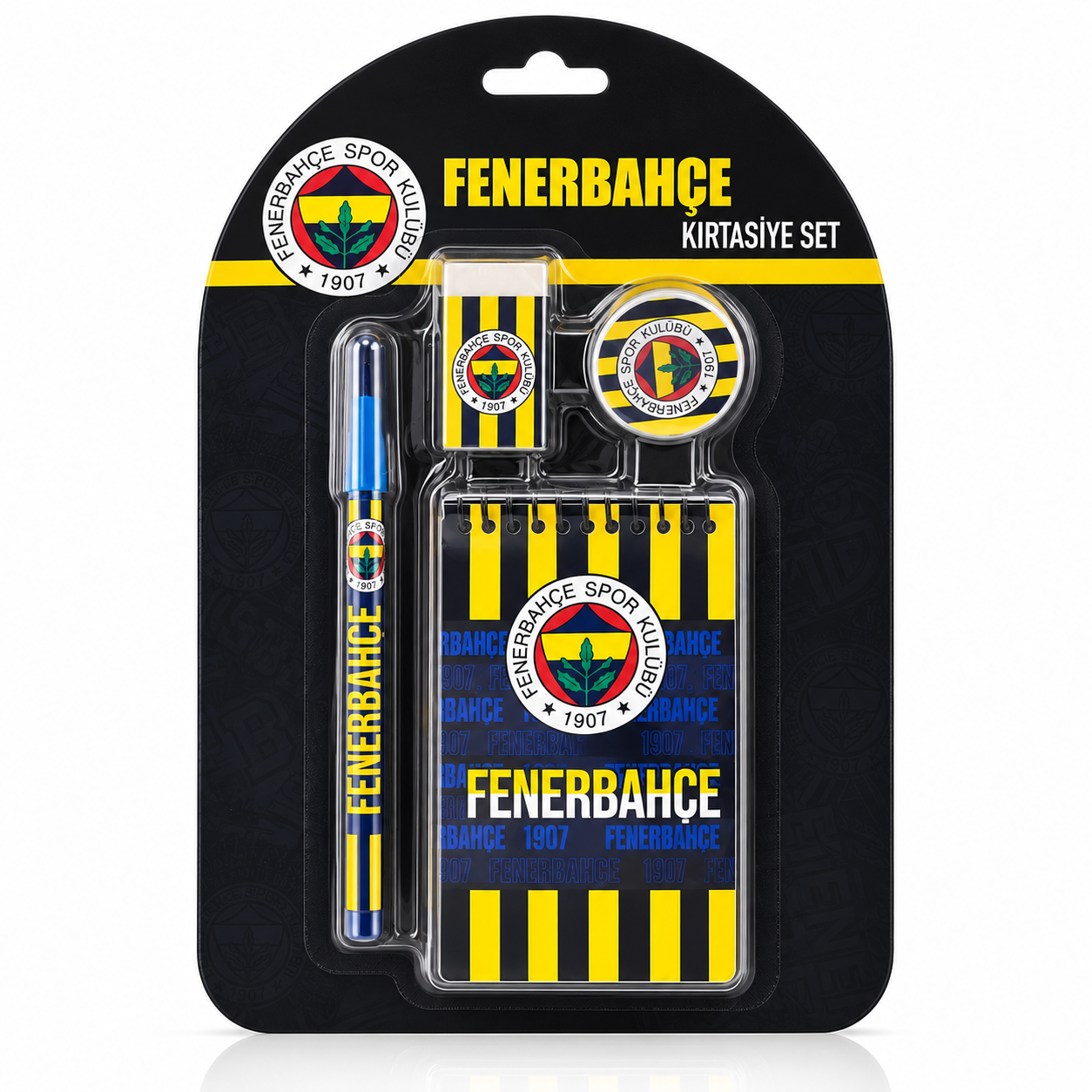 Fenerbahçe Lisanslı Not Defterli 4'lü Kırtasiye Seti