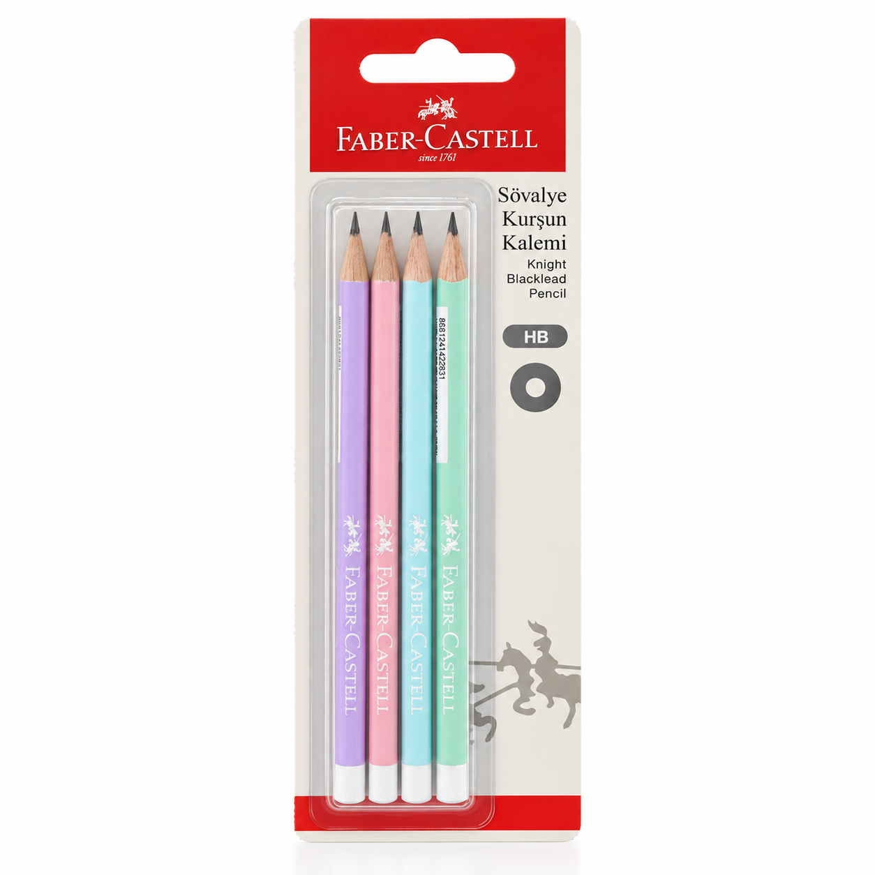 4'lü Pastel Renk Kurşun Kalem