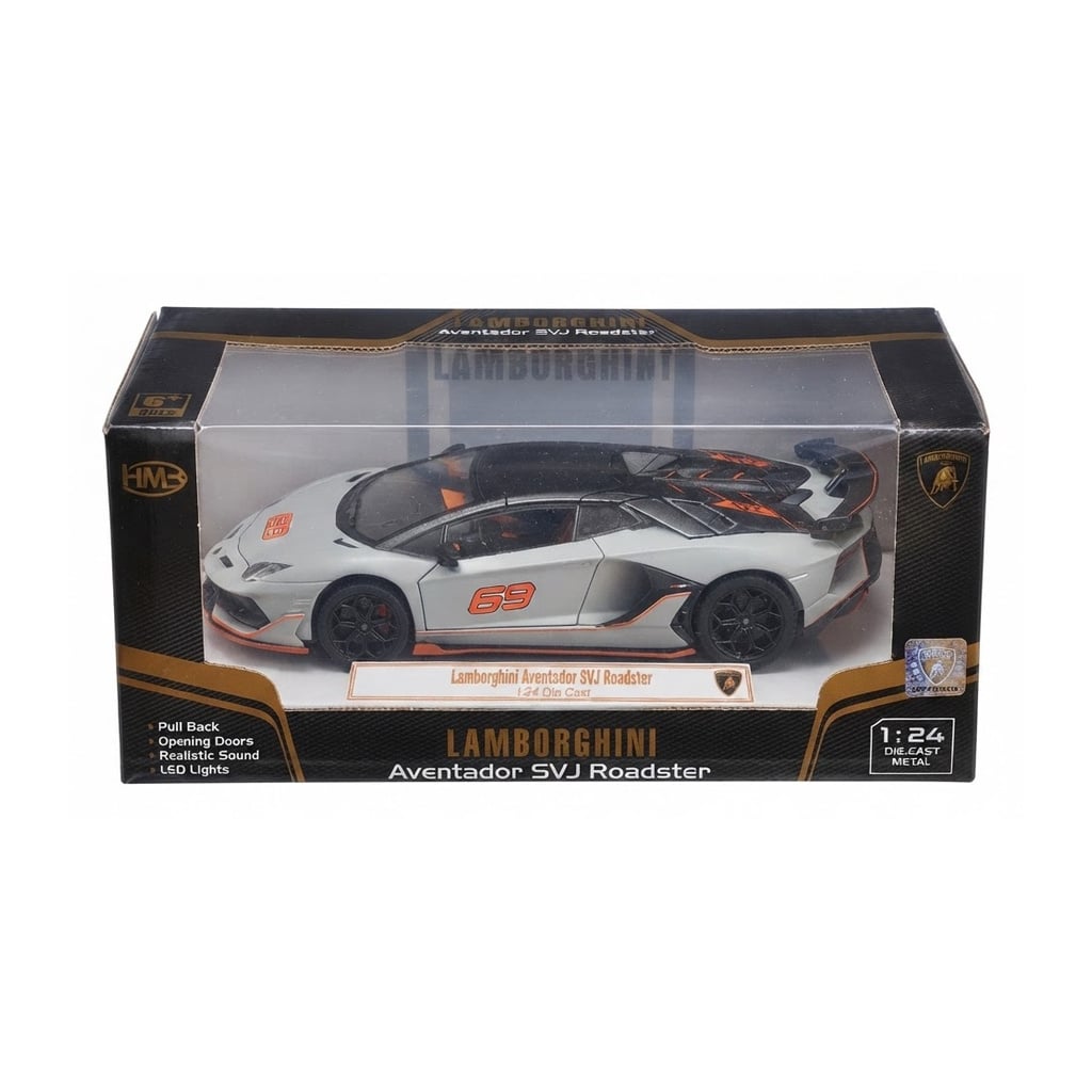 Açılır Kapı Sesli İşıklı Lamborghini Aventador  - 1:24